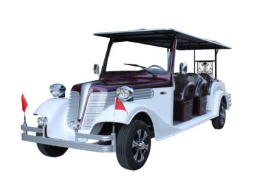 Golf cart on varied terrain