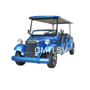 Vintage golf car 8 seater 5KW or 7.5KW AC motor GEL or lithium battery steel or aluminum chassis