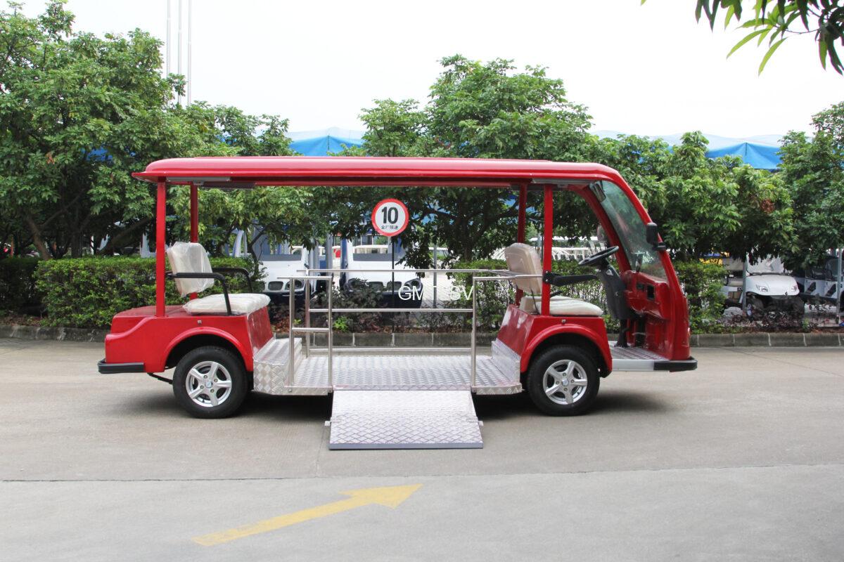 china red sightseeing bus for sale