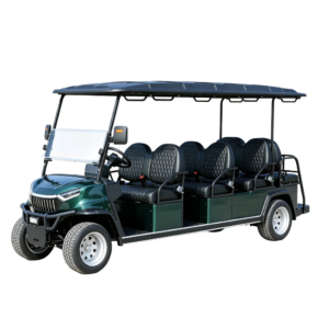 11 ~ 12 Seater Electric Golf Cart | 3-Person Bench Shuttle Vehicle for Resorts & Hotels | GMTLSV