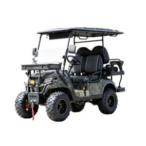 Camouflage Electric Hunting UTV | Lifted All-Terrain Farm Utility Vehicle 2+2 / 4+2 Seating