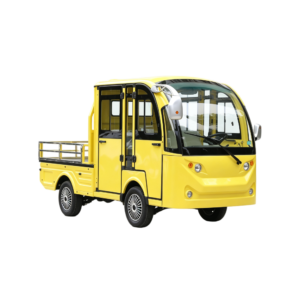 GT-1-2 5 Seater Enclosed Electric Cargo Vehicle with Stainless Steel Fence for Campus Resort Factory Warehouse Transport