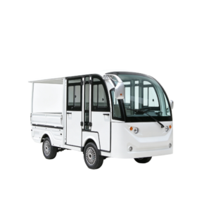 GT-1-2 Double Cab with Door Electric Flatbed Cargo Truck Utility Vehicle
