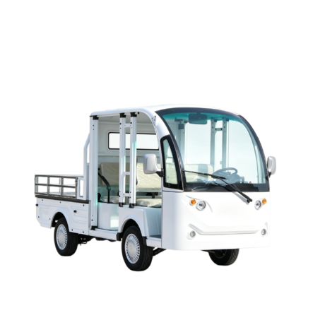 GT-1-2 Electric Box Cargo Truck Double-Row Seat Electric Utility Vehicle
