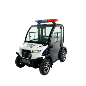 2-Seater Enclosed Electric Low Speed Patrol Vehicle with Air Conditioner and Doors