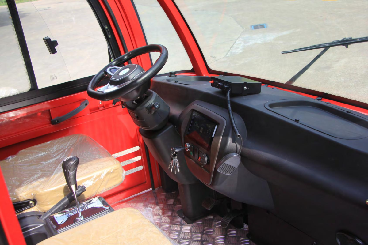 dashbord of fire truck