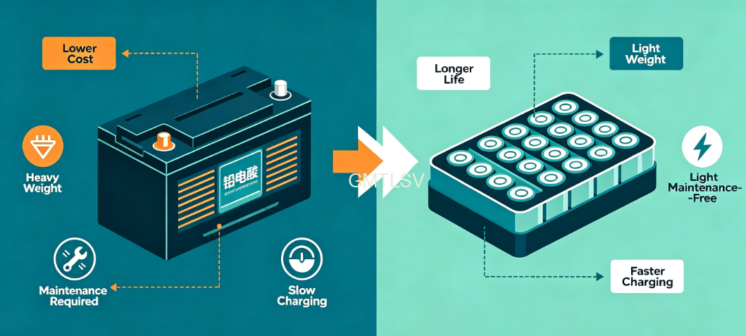 The Complete Guide to LSV Batteries: Lead-Acid vs. Lithium