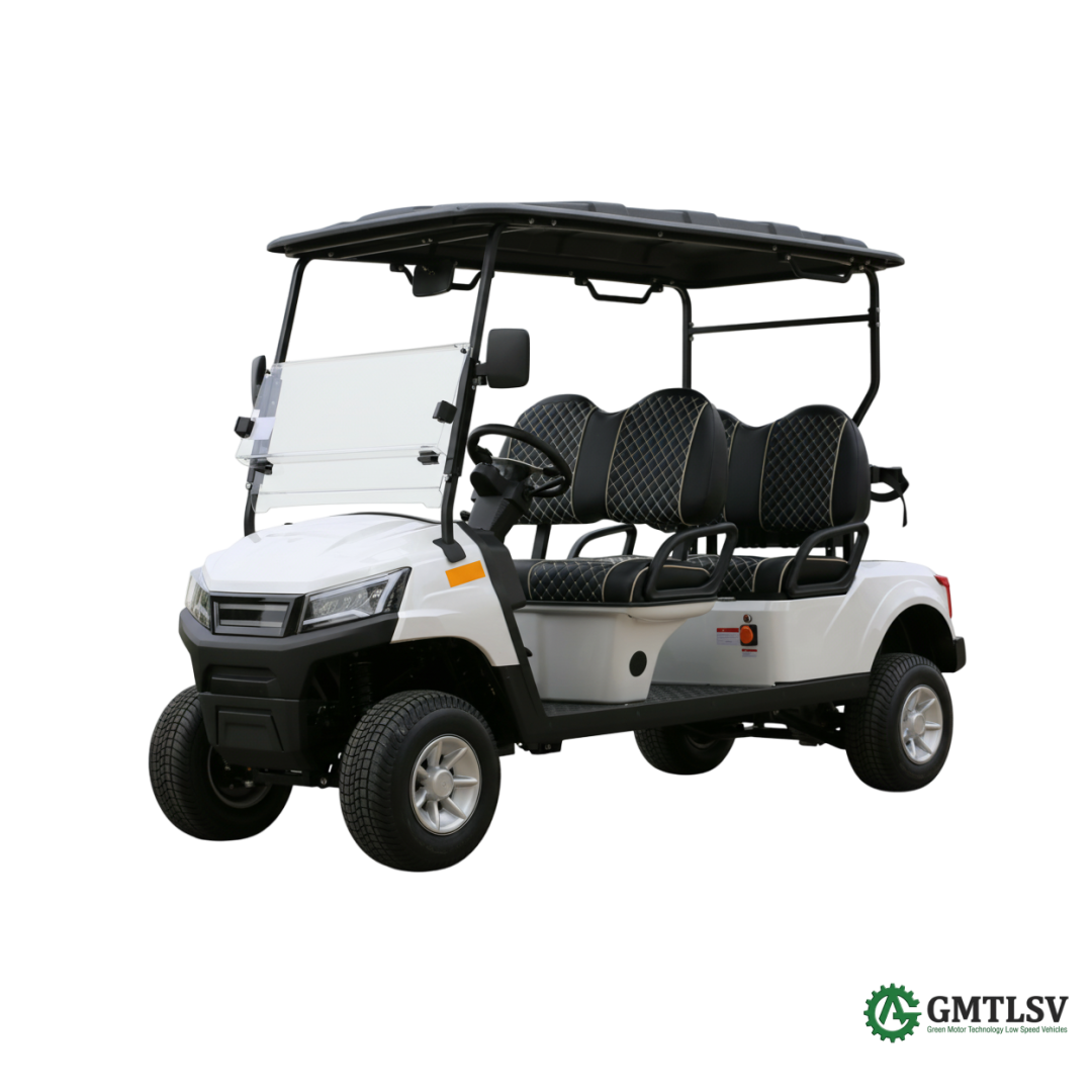 4-Seater White Golf Cart