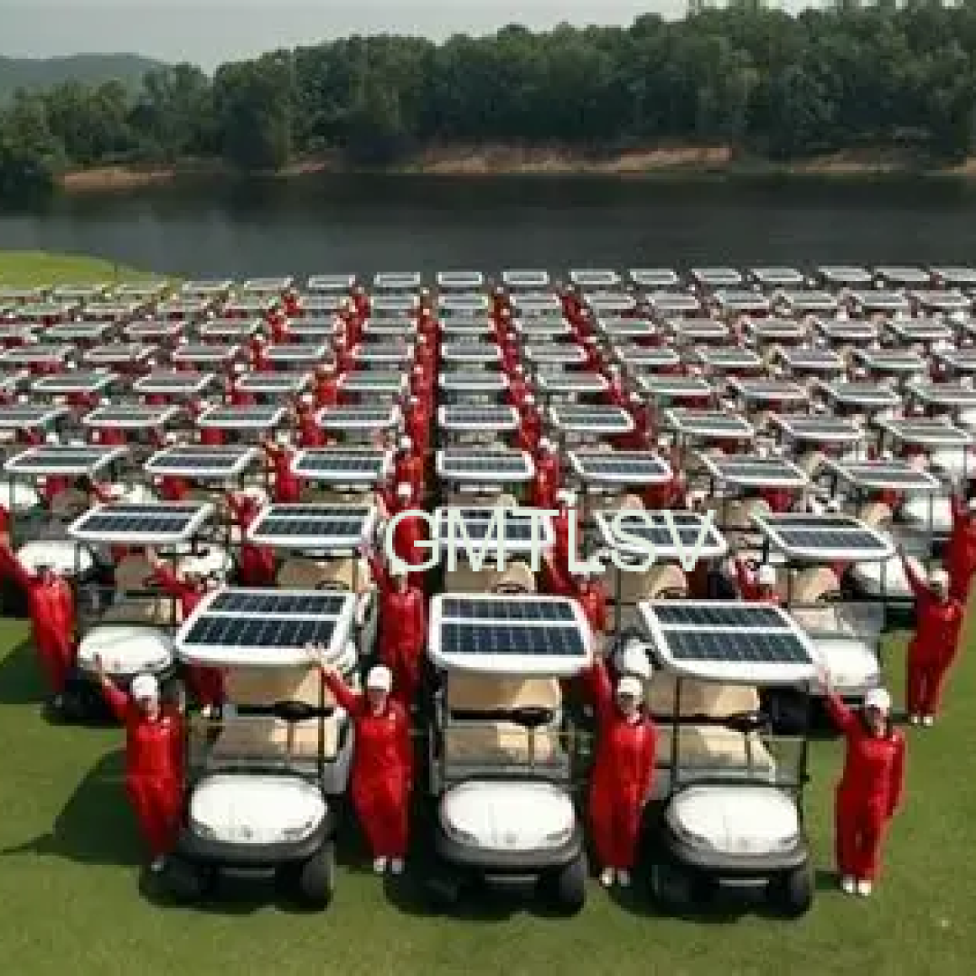solar panel golf cart